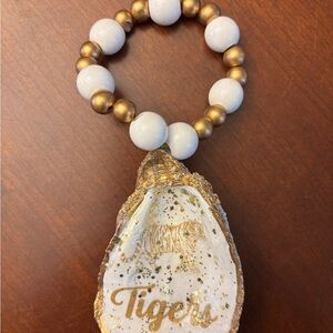 Clemson, LSU, Princeton, Missouri Gold and White Tiger 🐅 Wine Bottle Charm